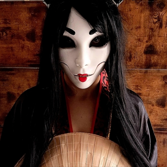 EUC 3D Printed Demon Geisha Moveable Jaw Mask! - Picture 3 of 16